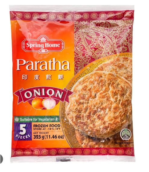 53209 Hành tây đông lạnh Spring Home Paratha Plain 印度煎餅-洋蔥 325g x1