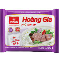 Vifon Hoàng Gia Inst Cơm Thanh Bò Flv 牛肉即食河粉 Phở Bò An Liên Cô Gỏi Thít 120g x 1