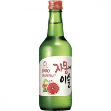 Jinro Chamisul Soju - Grapefruit Flavour 韓國燒酒 西柚味 Ruou Soju Vi Buoi ABV 13% 350ml x1