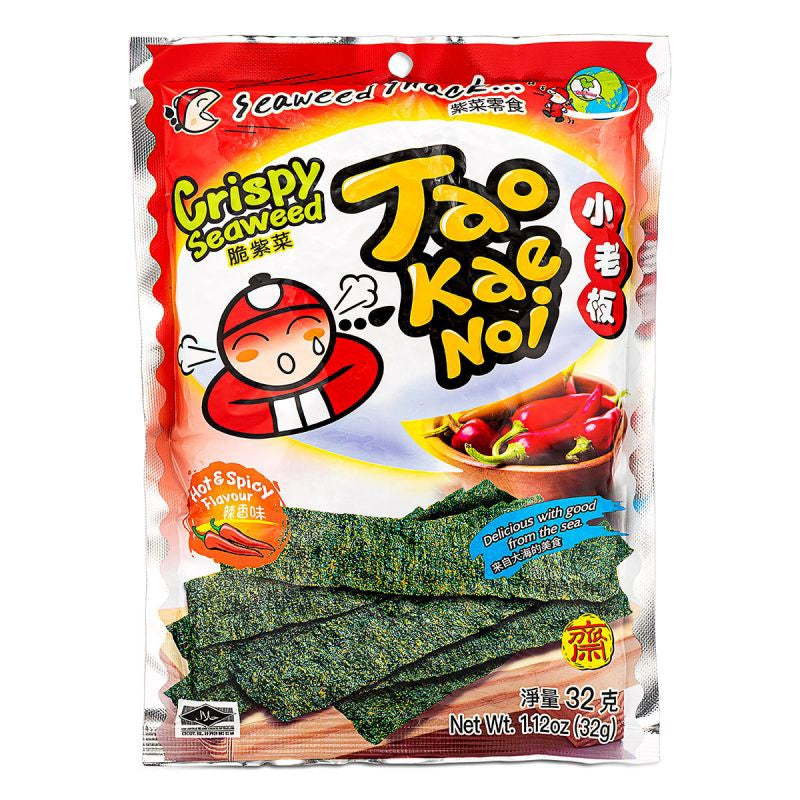 TKN Crispy Seaweed Hot & Spicy 小老板香脆紫菜辣味 Rong bien gion vi cay 32g x1