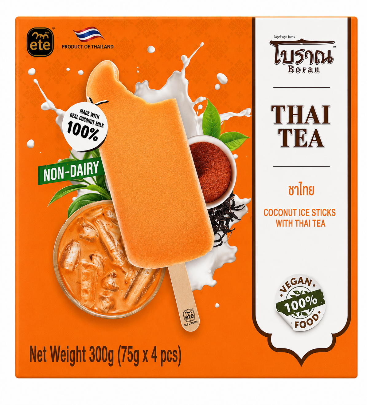 ETE Boran Coconut Ice Sticks (75g x 4) x 1
