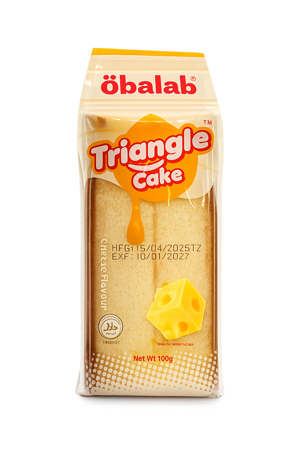 Obalab Triangle Cake 三角蛋糕 Banh Bong 100g x 1