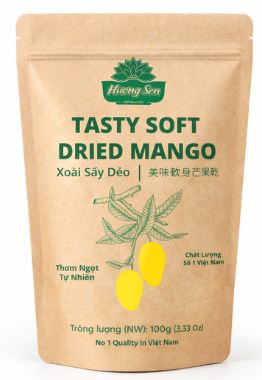 Huong Sen Chewy Dried Mango Xoai Say Deo 100g x 1
