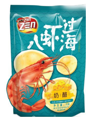 Zen Zen Prawn Cracker Cheezy大蝦餅-芝士味 70g x1